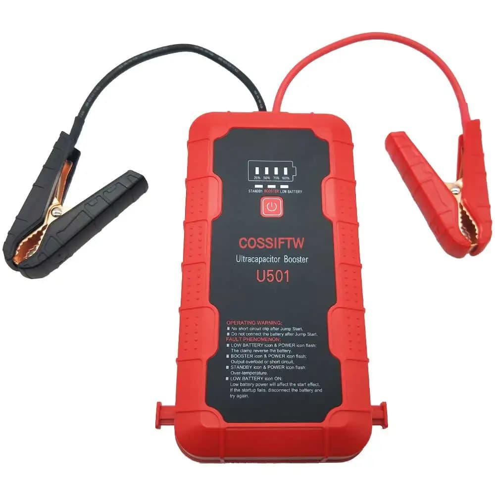 Avviatore di Emergenza Supercondensatore 12V Senza Batteria per Auto, 8.0 Benzina e 4.0 Diesel, con Supercondensatore Integrato, Nessuna Pre-Carica Necessaria
