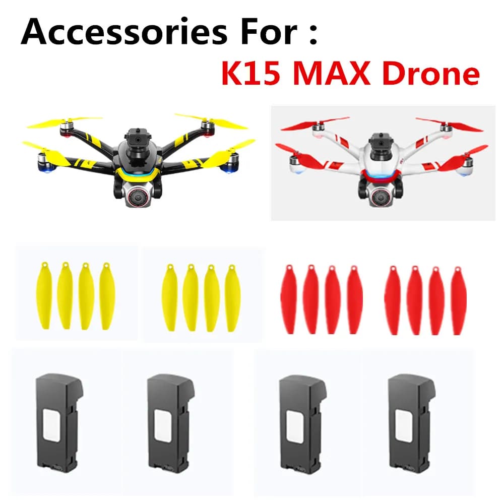 Accessori per droni K15 MAX Batteria da 3,7 V 1800 mAh / Elica per uso in foglia d'acero per batteria drone K15 MAX Drone K15 MAX