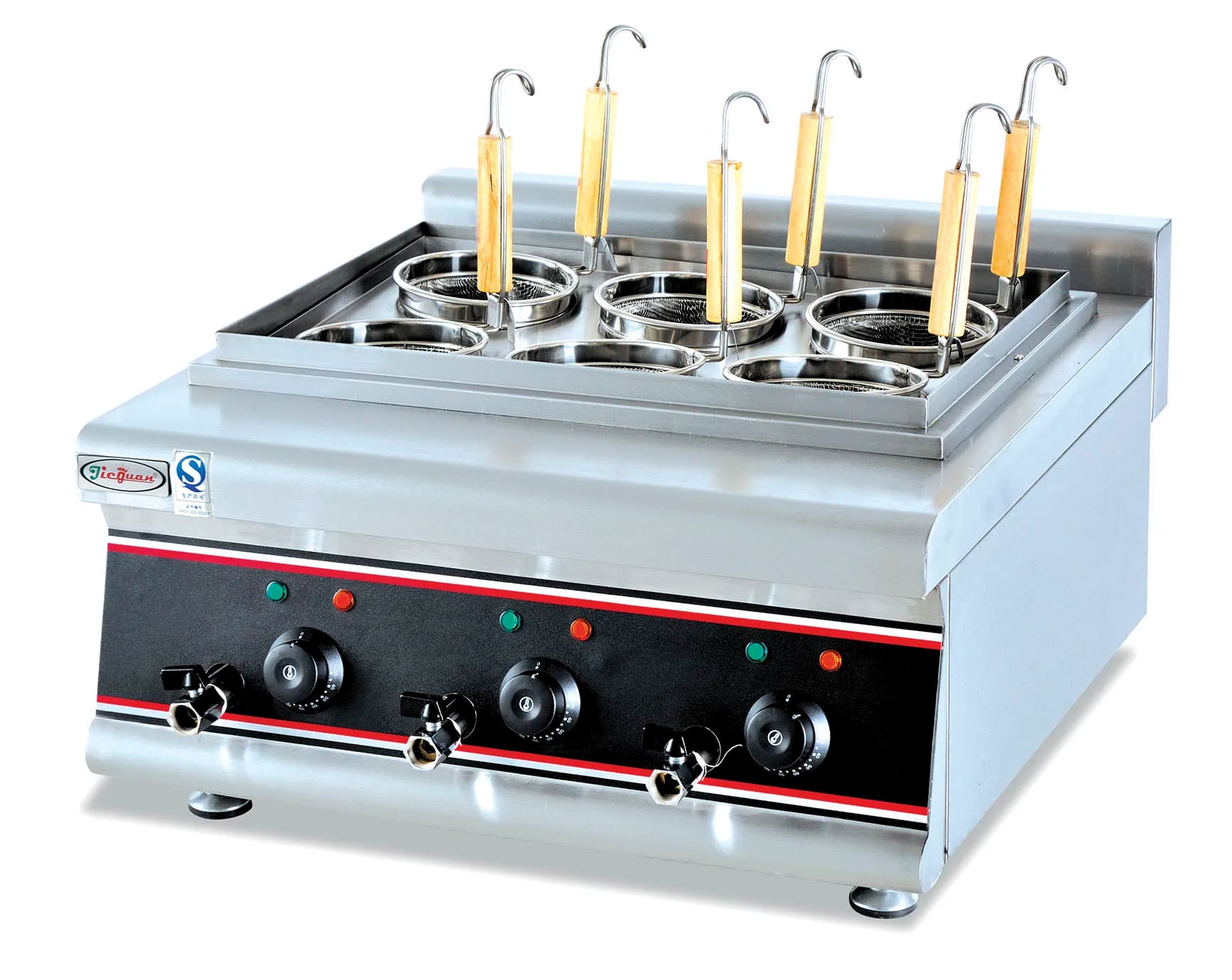Commercial 9000W Countertop 4 6 Basket Cooker Stove Electric Pasta Noodle Automatic Cooking Machine for Fast Restaurant