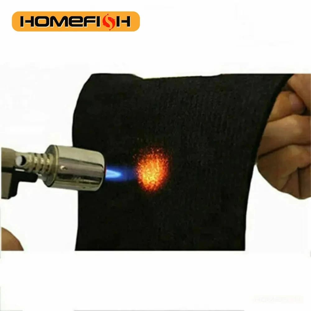 Black Fire Retardant Mat for Welding, Insulating Protective Cover, High Temperature Working Mat 30*20cm, Fire Retardant and Durable for Camping