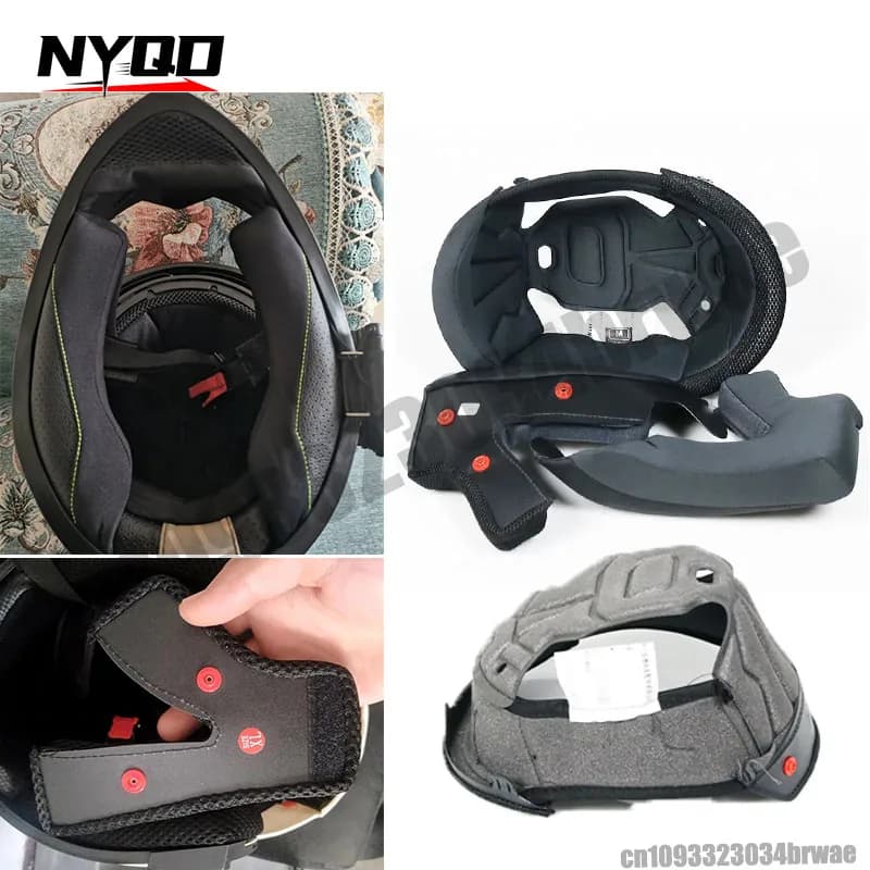 Fodera per casco moto Linea orecchio JIEKAI 902 310 Foderato per casco Orz 991 966 GXT Aishi Lion Foderato all'orecchio Casco completo Accessori per l'equitazione