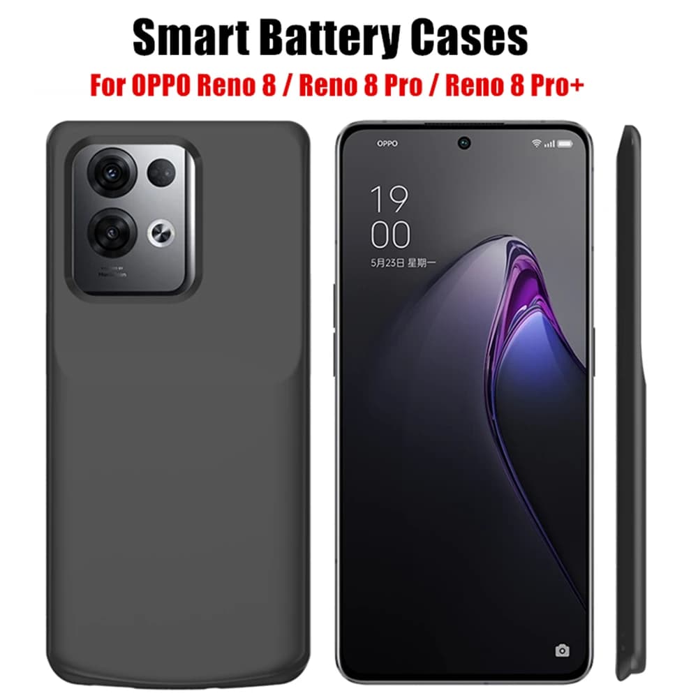 Per OPPO Reno 8 Pro Plus custodie per batterie 6800mAh batteria esterna Power Bank Cover per caricabatterie portatile per Reno 8 Powerbank Case