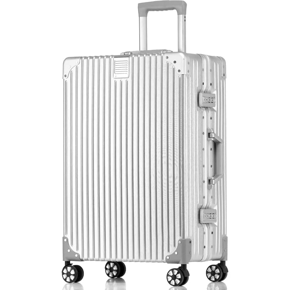 20 Inch Lightweight Luggage with Aluminum Frame and No Zipper