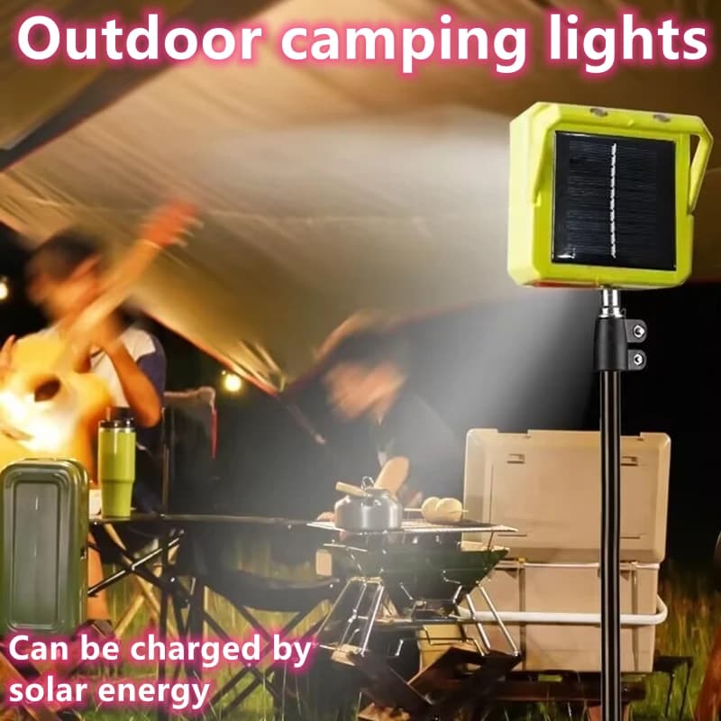Lampada da campeggio Lanterna da campeggio all'aperto Luce da tenda a LED ricaricabile solare con magnete Potente lampada di emergenza Power Bank 3600mAh