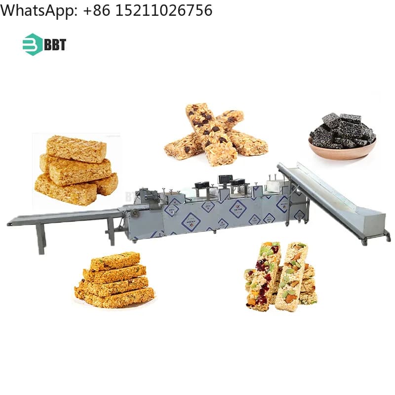 Linea di produzione multifunzionale della tagliatrice della barra di cereali dello zucchero delle arachidi della barra proteica