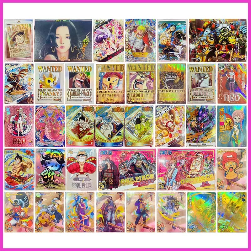 Anime ONE PIECE Rare SS SP SSP MVP ROSSO Carte da collezione Rufy Hancock Uta Sanji Law Jinbe Nami Giocattoli per ragazzi Regalo di compleanno