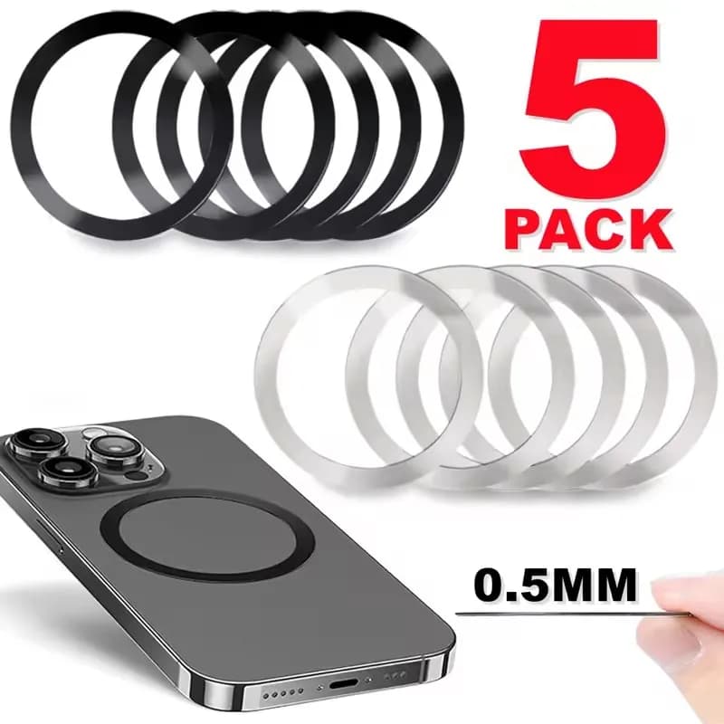 Anello magnetico universale per piastra per telefono cellulare in metallo per adesivo in lamiera di ferro per caricabatterie wireless Magsafe per supporto per telefono per auto iPhone 17
