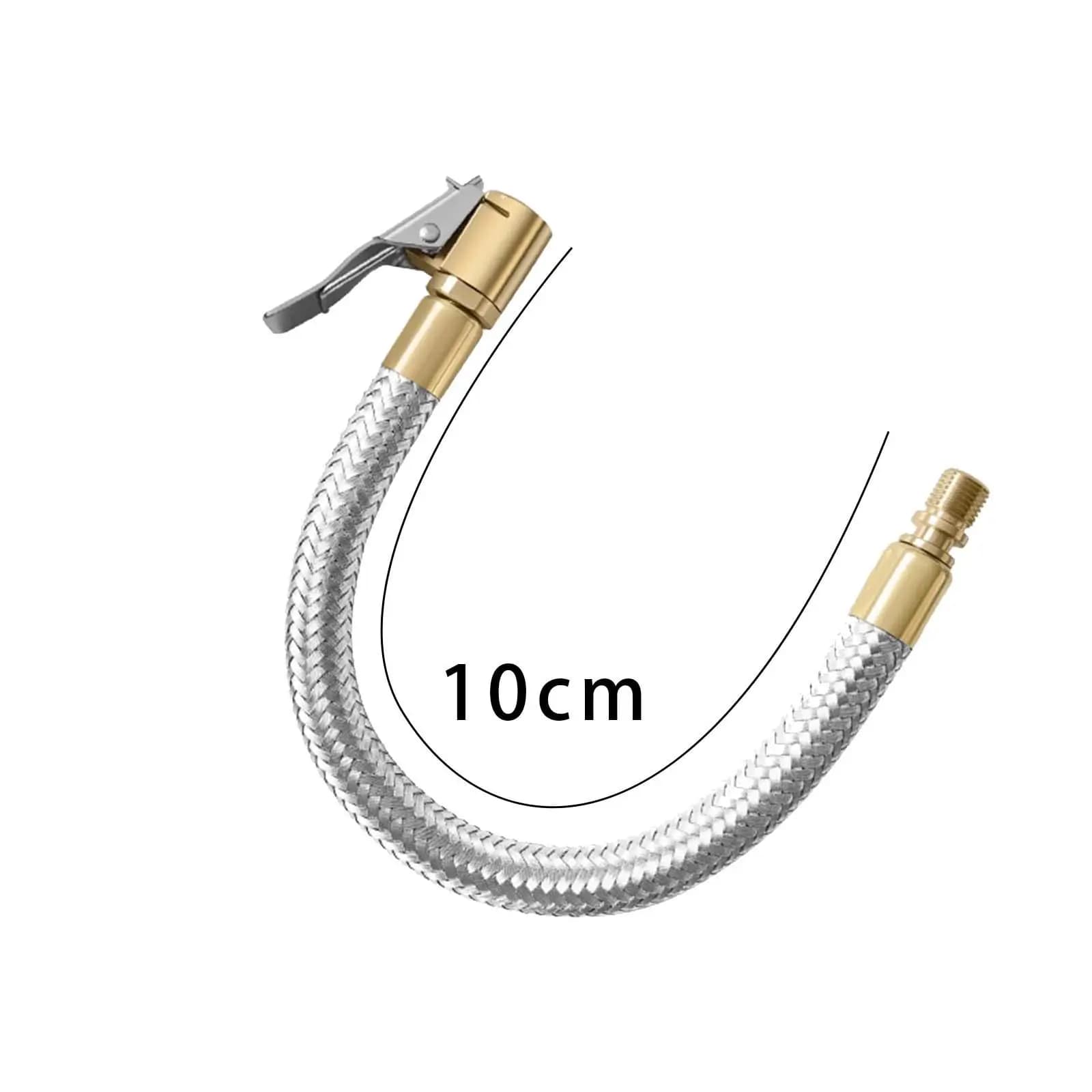 Tubo Prolunga Gonfiatore Pneumatici 10cm Robusto con Filettatura Maschio, Connettore Rapido per Gonfiaggio Pneumatici Auto Moto Bici per Riparazioni