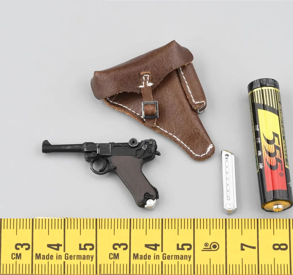 DID D80168 WWII 10th Anniversary paracadutoper Soldier Axel The second arma LUGER Model cintura in vita segnale materiale PVC 1/6