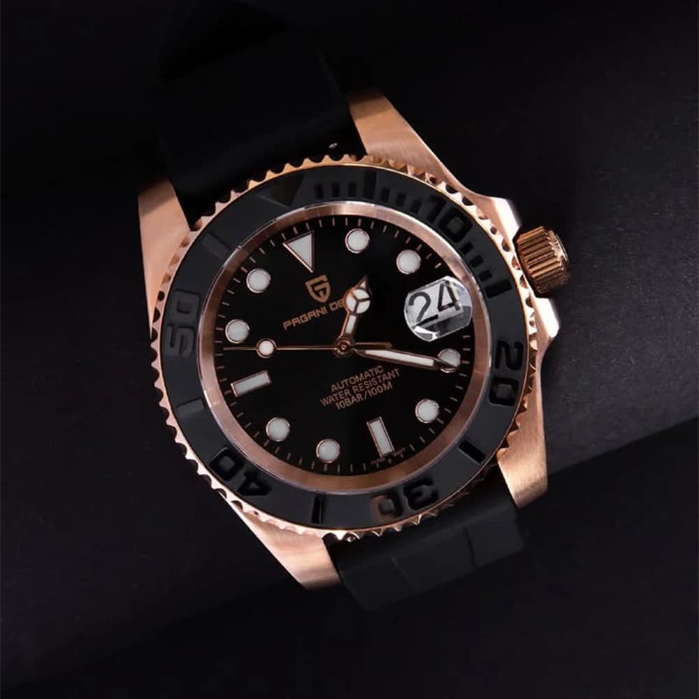 PAGANI DESIGN V3 Nuovi orologi meccanici da uomo di lusso 120 clic 40MM Orologi automatici da uomo in vetro zaffiro rivestito AR