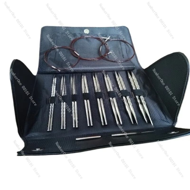 Detachable Knitting Needle Set Circular Needle Kit Sweater Weaving Tool Set Crochet Needle Kit