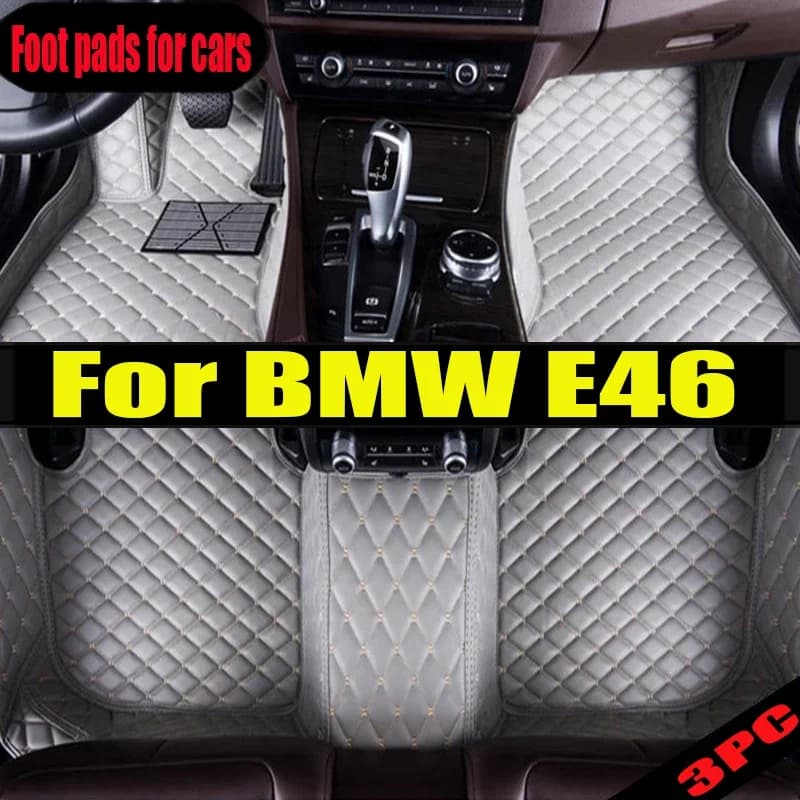 Tappetini auto originali per BMW E46 1998-2004 DropShipping Center Accessori interni auto 100% Fit Tappeti in pelle Tappeti Piede P