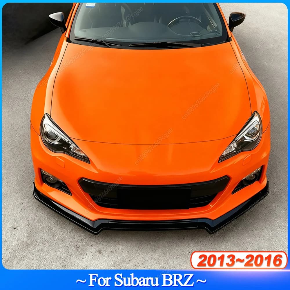 For Subaru BRZ 2013-2016 Car Front Bumper Lip Splitter Diffuser Lip Body Kit Auto Spoiler Bumper Accessories Gloss Black Tuning