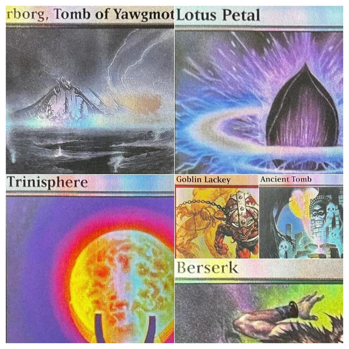 Carte Proxy Magiche (Qualità Superiore) - Ancient Tomb/Lotus Petal/Strip Mine - Carte da Gioco da Collezione per Giochi da Tavolo