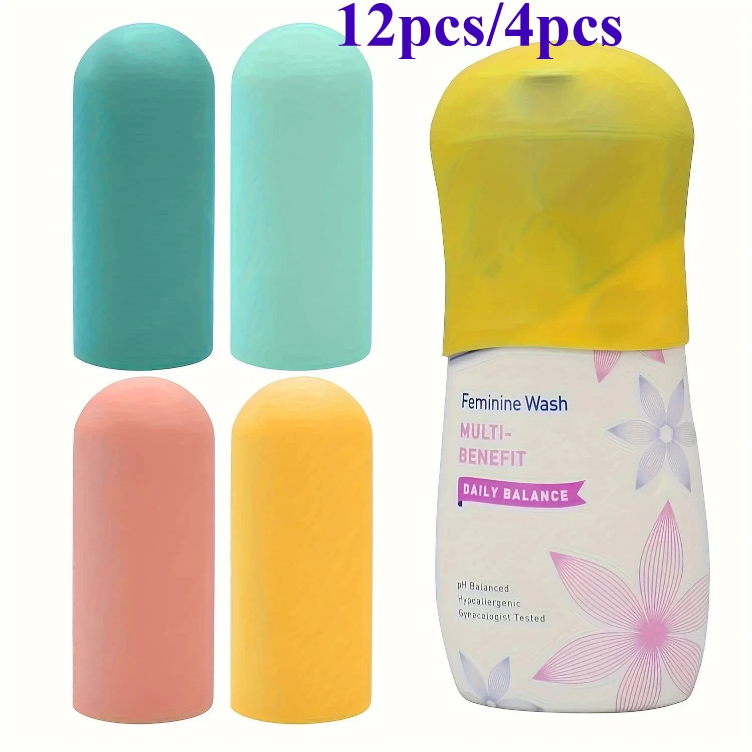 12pcs/4pcs Leak Proof Sleeves For Travel Container, Toiletry Covers For Leak Proofing In Luggage, Fits Most Size Bottles