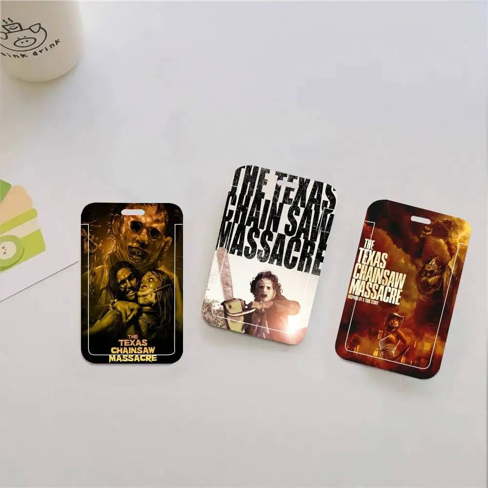 Porta Tessere con Cordino Nero The Texas Chain Saw Massacre per Carte Studenti, Tessere Mensa e ID Campus