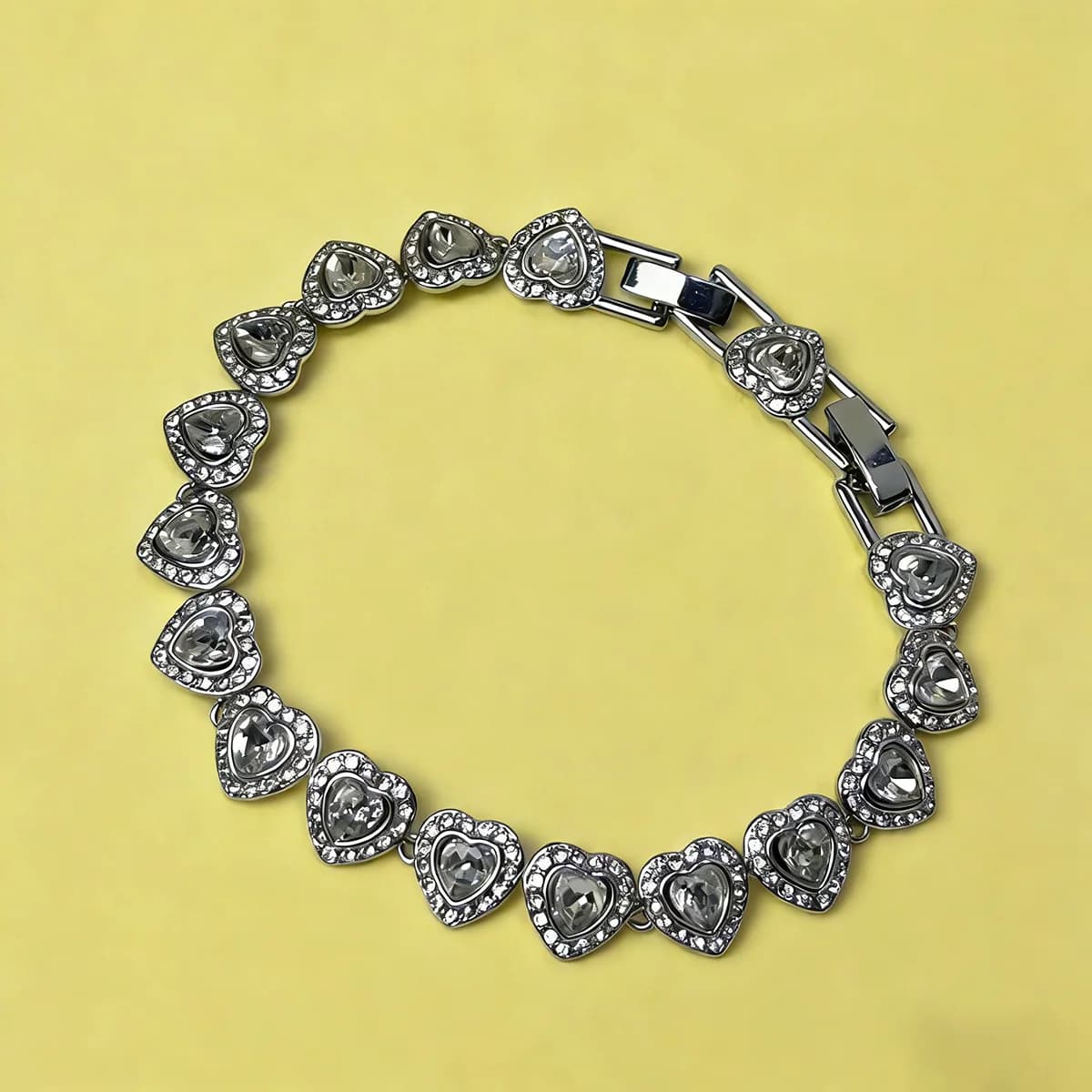Set di Gioielli da Sposa di Lusso 2026 Originale con Collana, Orecchini, Bracciale e Anello a Cuore Scintillante in Cristallo, Affascinante per Donne
