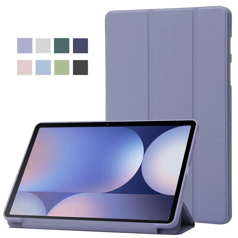 Per Samsung Tab S10 Plus Custodia Trifold PU Leaher Supporto posteriore morbido Tablet Coque per Galaxy Tab S10 Plus Custodia SM X820 X826 da 12,4 pollici