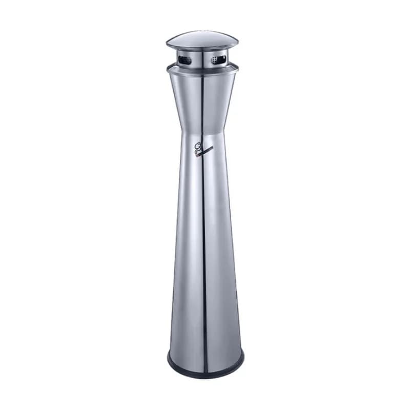 Colonna di testa per sigaretta in acciaio inossidabile seduto posacenere verticale bidone della spazzatura hotel lobby uffici edifici centro commerciale