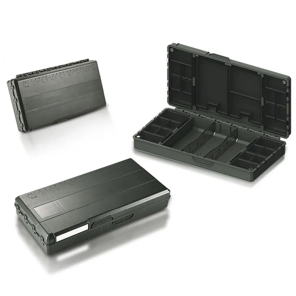 Scatola Organizzatrice per Pesca alla Carpa, Contenitore Portatile per Attrezzatura da Pesca, Organizzatore per Girelle, Ami e Esche, Accessori per la Pesca