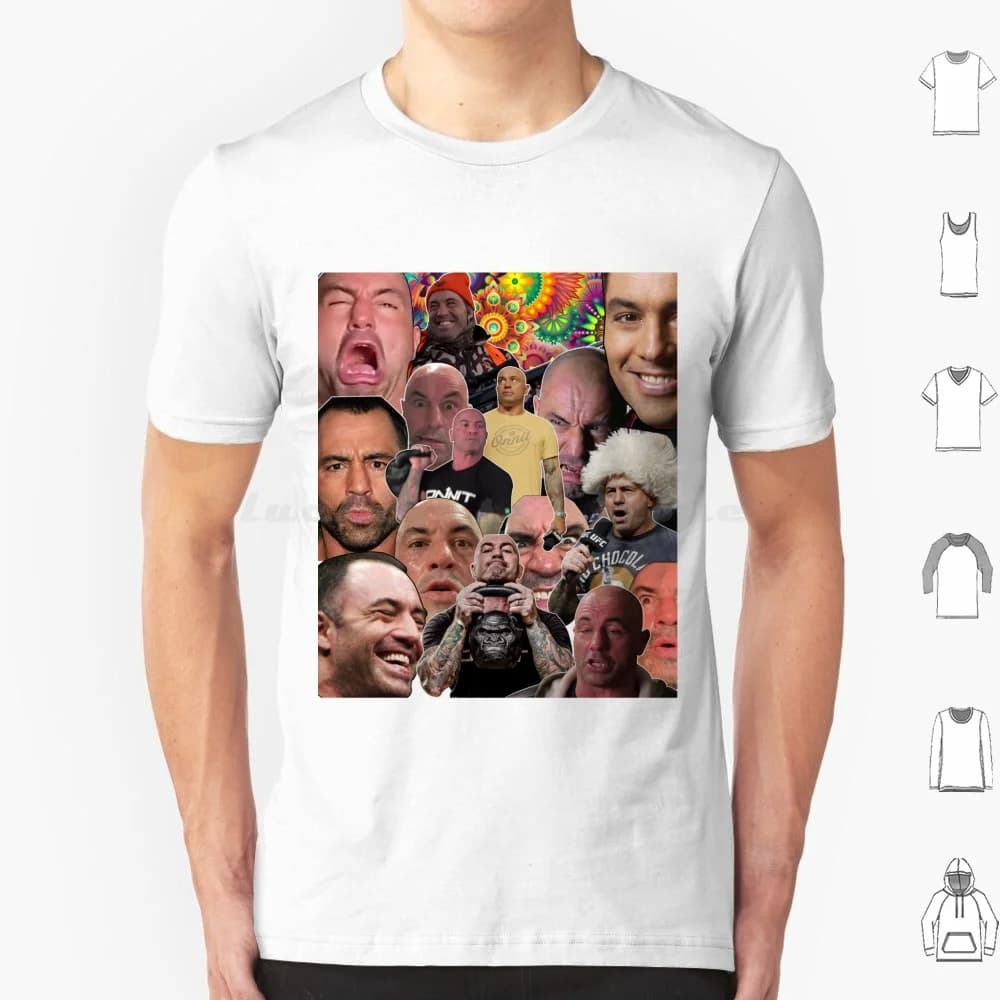 Le molte volti di Joe Rogan-Mask T Shirt Uomo Donna Bambini 6xl Joe Rogan Jre Joe Rogan Esperienza Joe Rogan Podcast Faces Meme