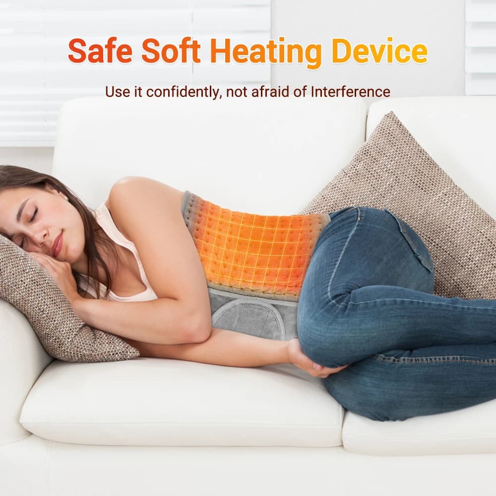 Multifunctional Electric Heating Pad Blanket Heated Belt, 9 Heat Levels & 4 Timers for Body Legs Abdomen Hands Home Office