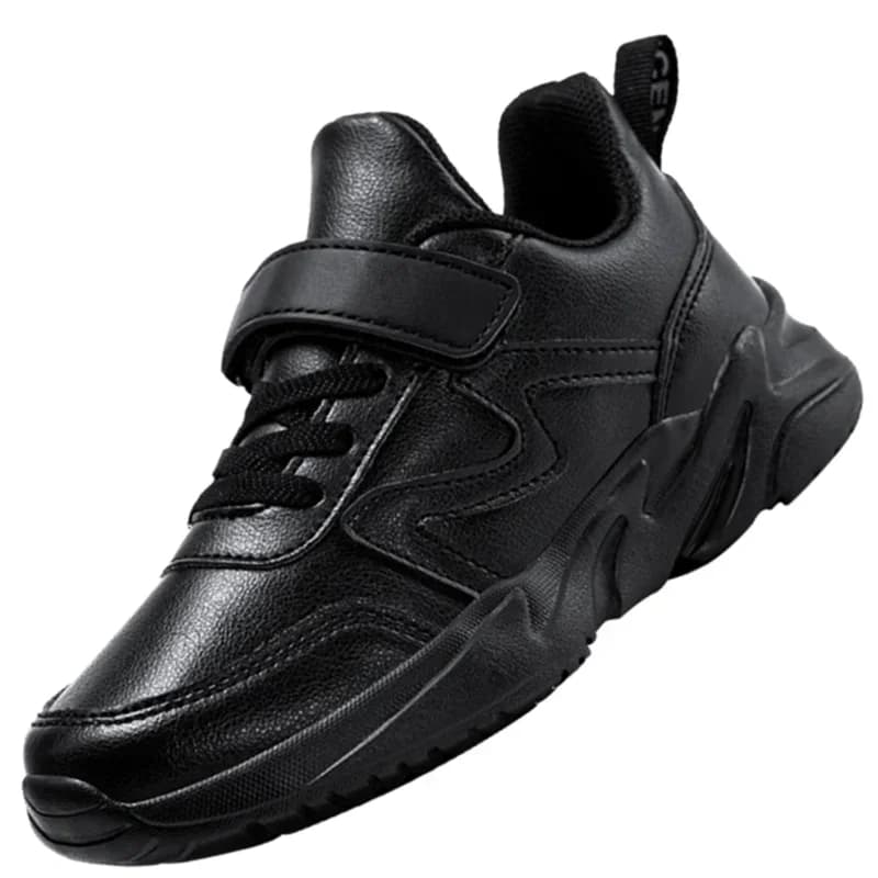 Scarpe da ginnastica per bambini traspiranti in pelle 2022 autunno nuova maglia per bambini Sport per bambini Nero Bianco Bambino per ragazze Ragazzi Casual da corsa