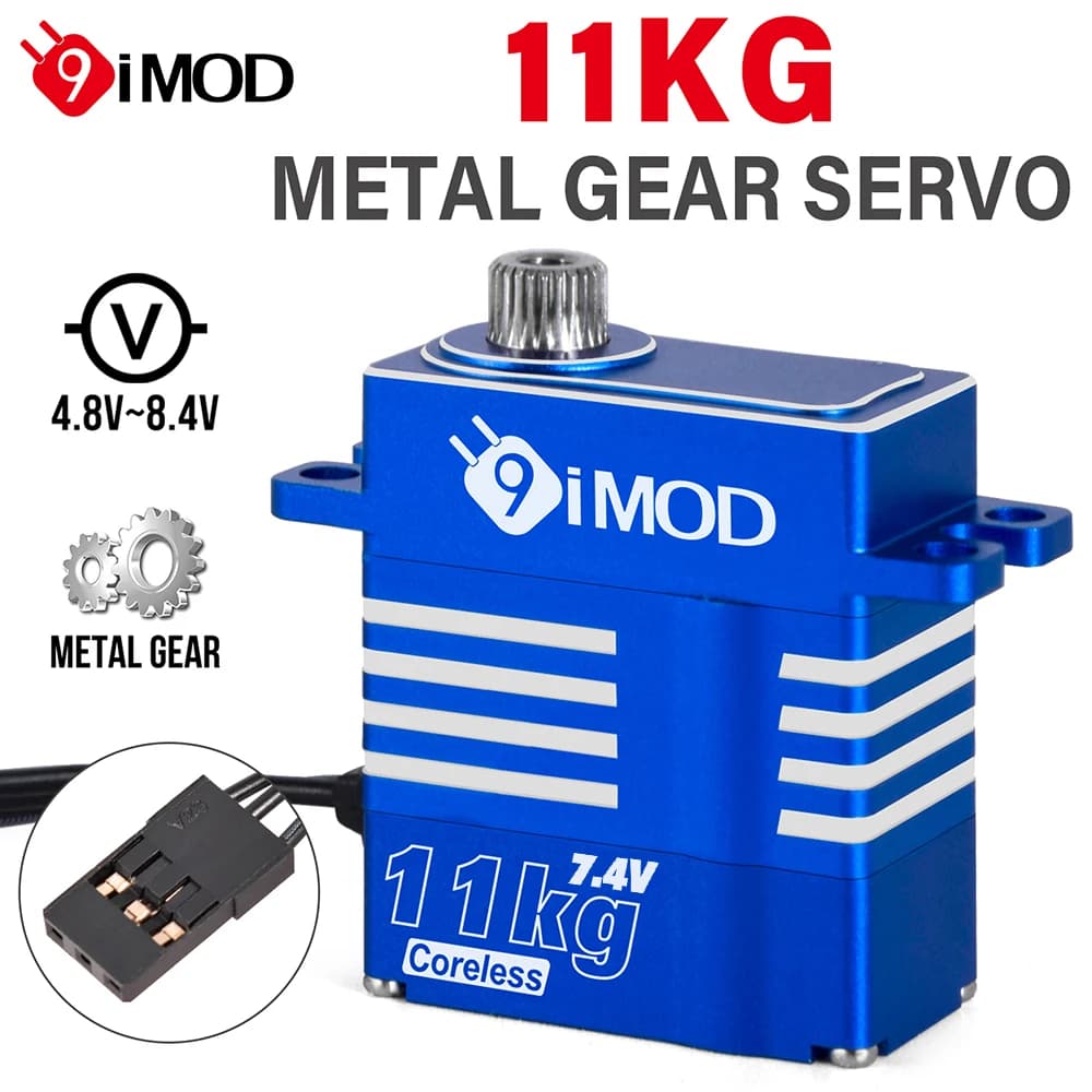 9IMOD RC Digatal Servo 11KG Coreless Metal Gear Servo 4.8-8.4V per RC Auto RC Elicottero Accessori FAI DA TE