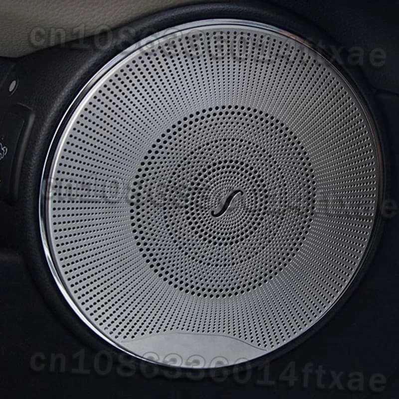Adatto per Mercedes-Benz Classe C W204 08-14, Copertura Decorativa in Acciaio per Altoparlanti Porta, Adesivo Decorativo per Modifica