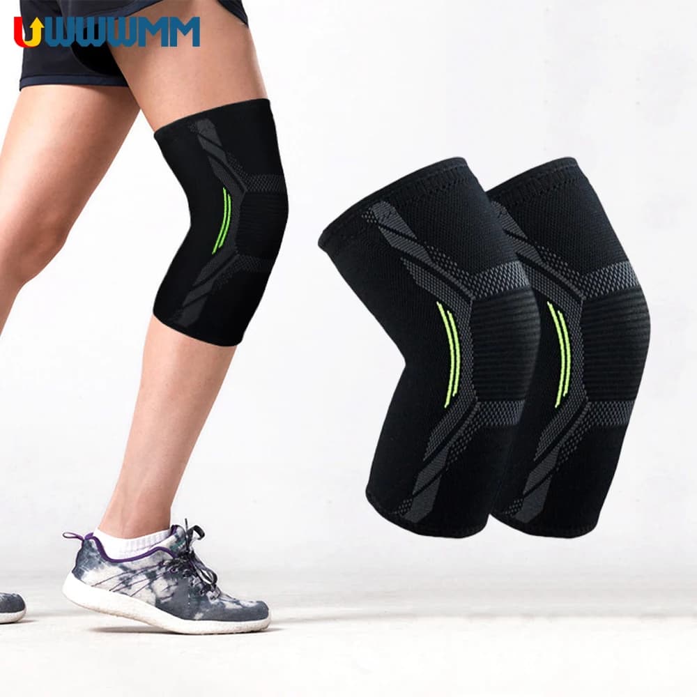 1 pz compressione ginocchiera donna uomo sport supporto per ginocchio protezione basket menisco lacrima ginocchio manica corsa sollievo dal dolore