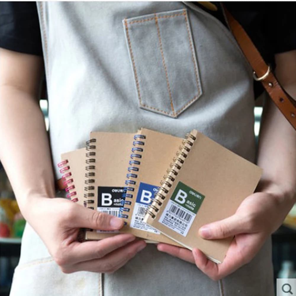4PCS Spiral Coil Pocket Notebook Sketchbook Diary Journal Student Note Pad Book Memo Pad 131x100mm