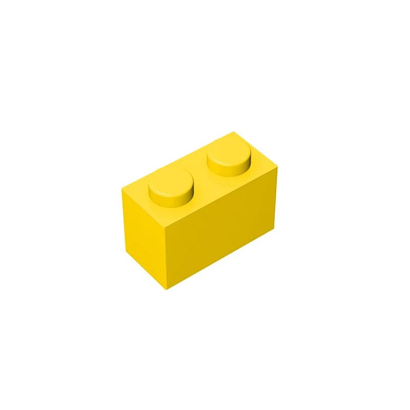 Assemblaggio educativo mattoni Gobricks mattone 1x2 senza tubo inferiore compatibile con lego 3004 3065 35743 pezzi di bambini fai da te