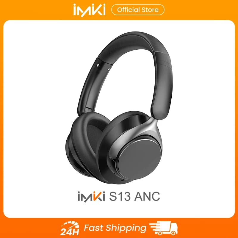 IMIKI S13 ANC Wireless Bluetooth Headphones Foldable Design Deep Bass Noise Isolation Headset With Microphone For Gaming Music