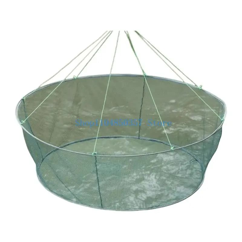 652F Cestino da pesca Dip Net Trappola Rete telescopica pieghevole Strumento per pesca alla carpa all'aperto per uso dei e