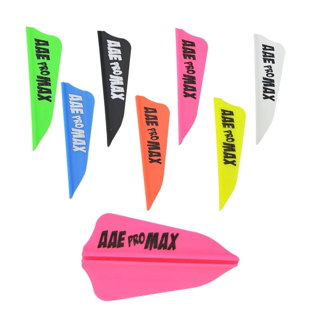 36/72pcs 1.75inch Archery Arrow Feather Rubber Vanes Shield Fletching Hunting Shooting Target Carbon Arrow AAE PRO MAX Fletches