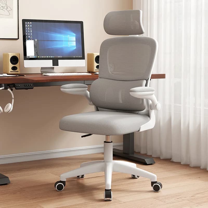 White Gaming Luxury Office Chair Computer Mobile Swivel Office Chair Mesh Ergonomic Accent Silla De Oficina Salon Furniture