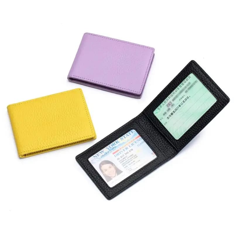 Genuine Leather Driver License Holder Ultra-thin Soft ID Card Case Anti Fold for Drivers Travel Daily Commute