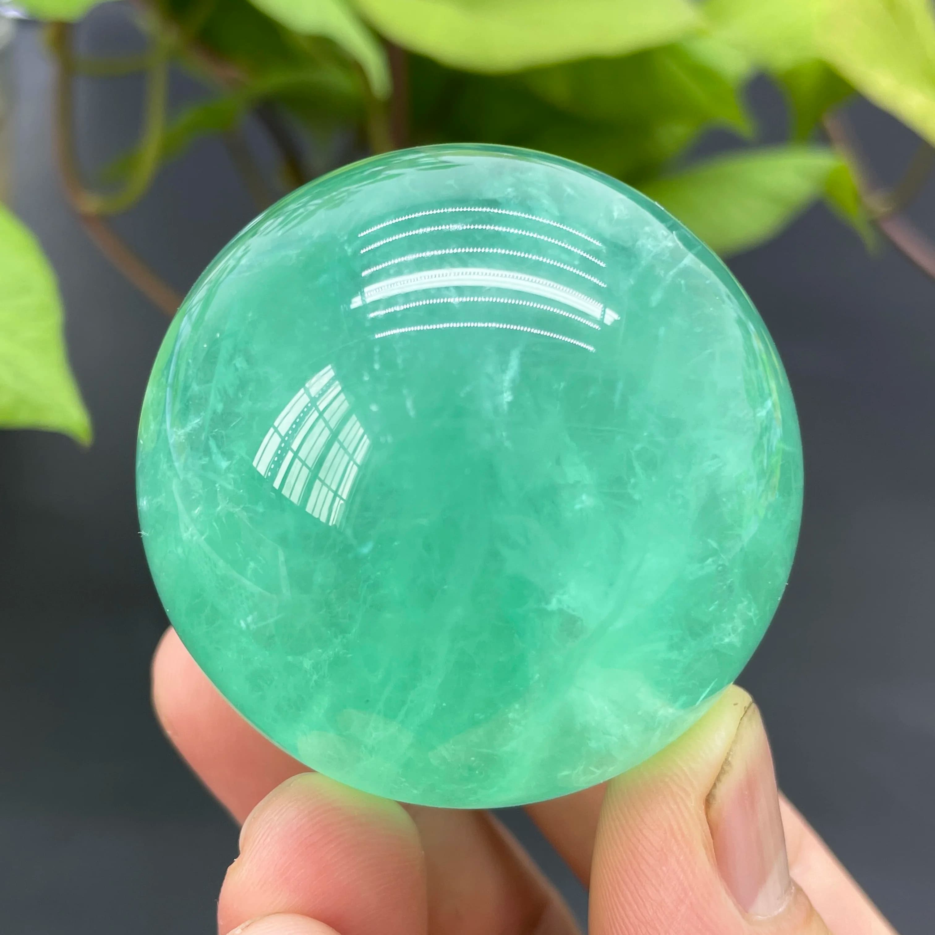 Sfera di Fluorite verde naturale sfera di cristallo di quarzo lucidato Feng Shui stregoneria decorazioni per la casa regalo pietra curativa Reiki
