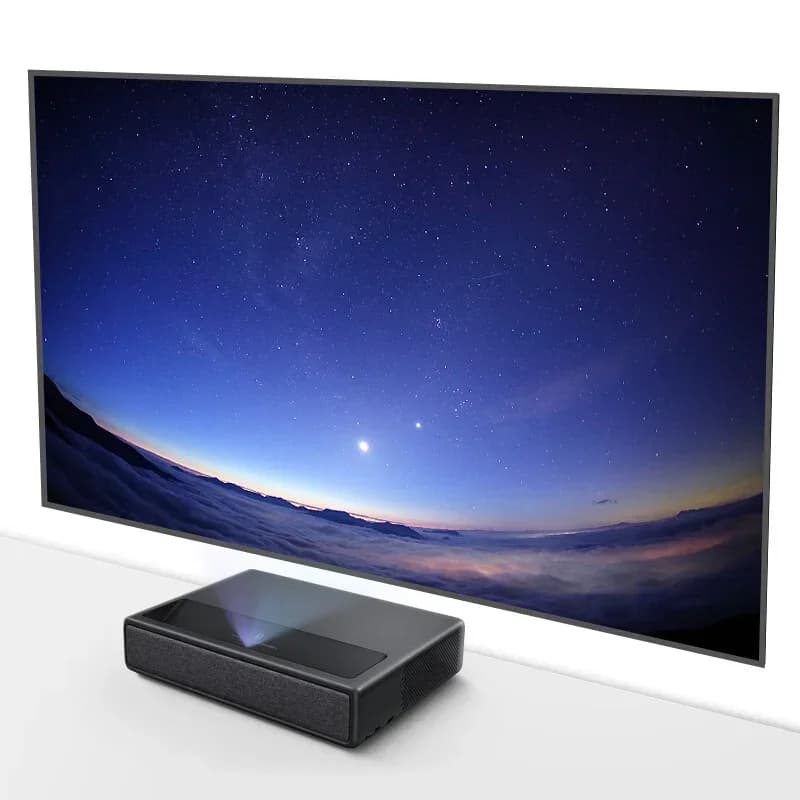 Flyin M1 5000 Lumen 3D 4K Home Theater Android TV a ottica corta con proiettore con schermo da 300 pollici, Set-top box regalo
