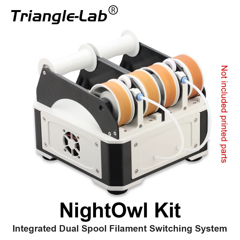 Trianglelab NightOwl Kit Sistema di commutazione filamento a doppia bobina integrato Stampante 3D MMU multi materiale per Voron2.4 Trident