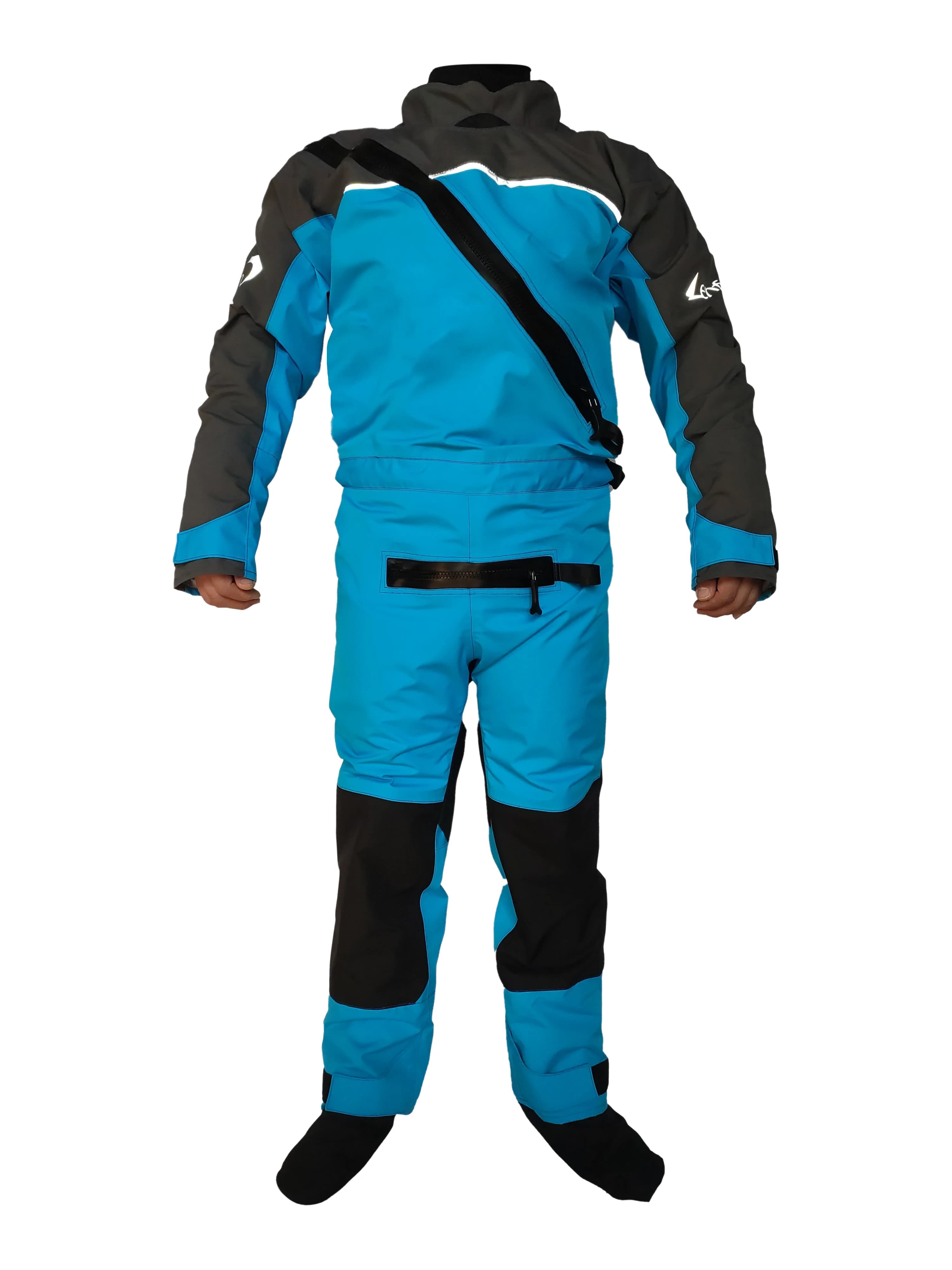 Tuta impermeabile da uomo per kayak, kayak, surf, pagaia, tuta asciutta, impermeabile, traspirante, petto, trampolieri, kitesurf