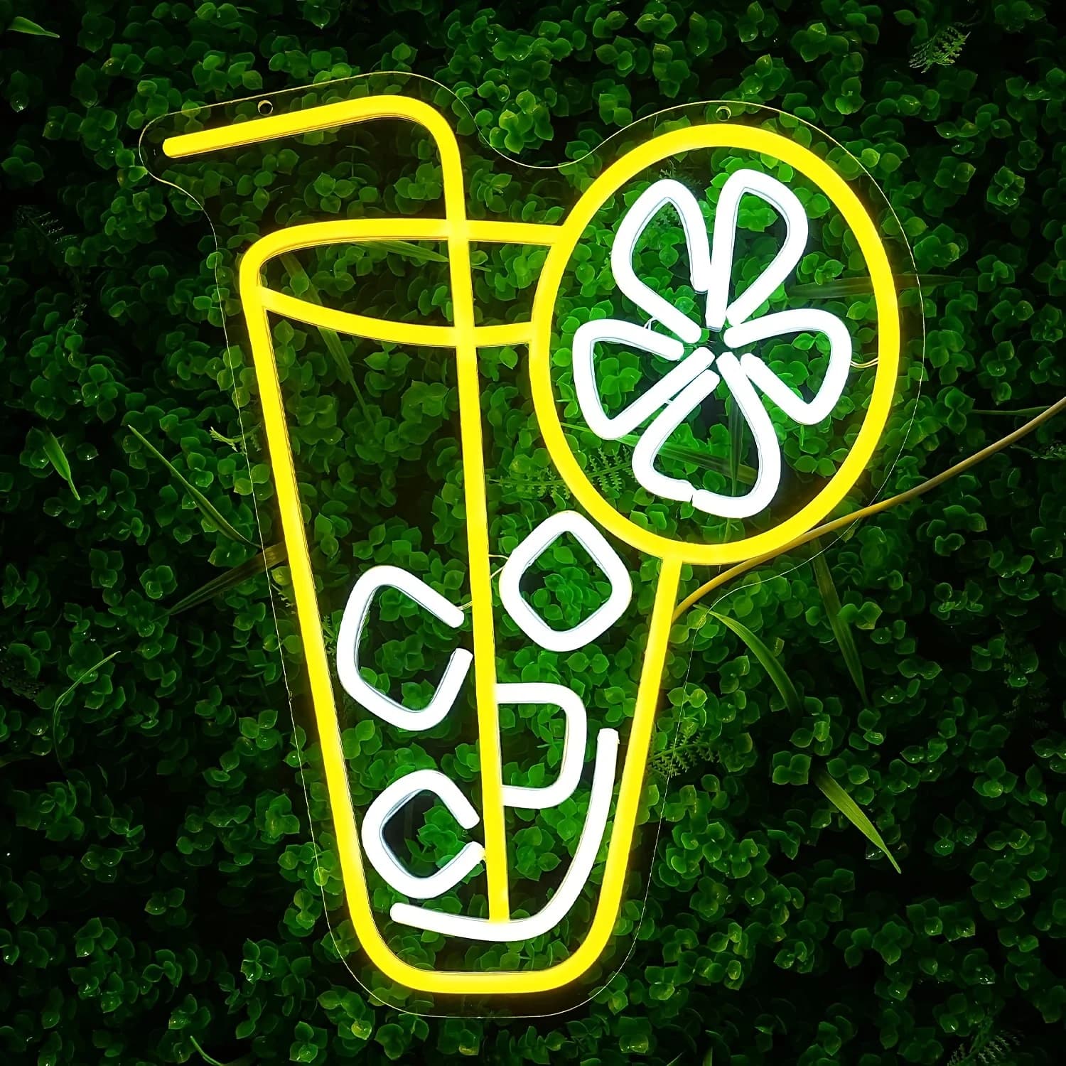 Insegna al Neon LED a Forma di Tè al Limone, Decorazione da Parete per Caffetteria, Negozio di Bevande, Cucina, Soggiorno, Bar, Regalo per Amici