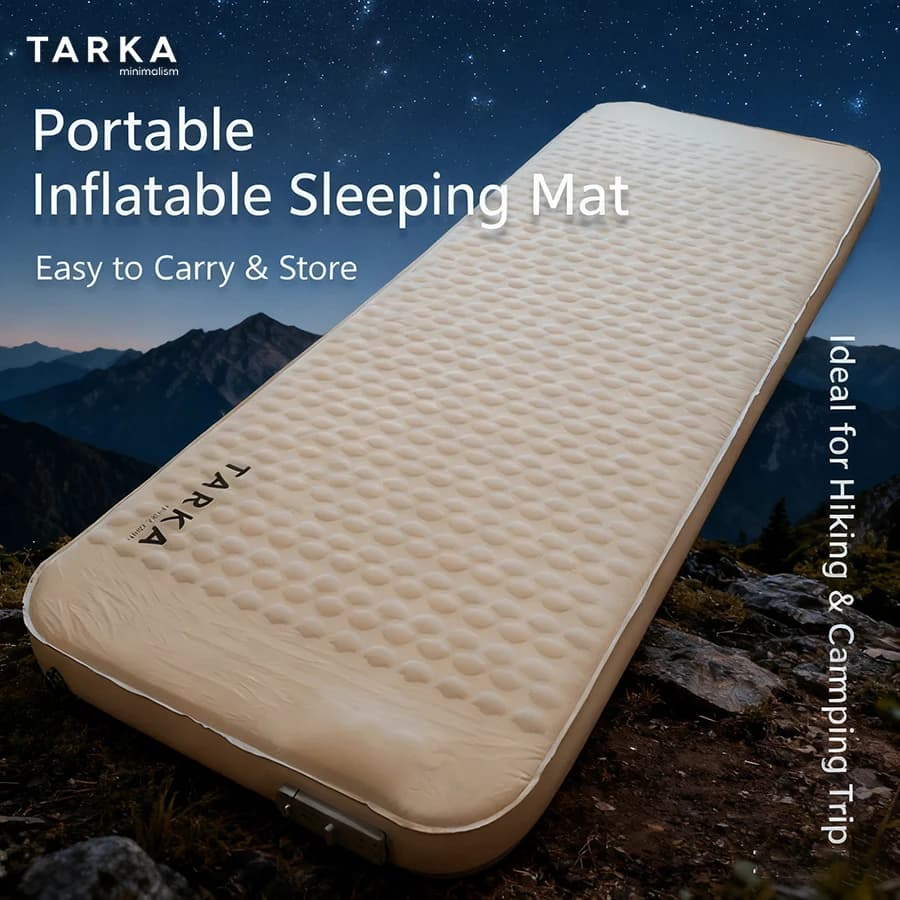 TARKA indispensable camping air mattress Portable self-inflatable cushion for instant comfort everywhere - Hiking tent at home and outdoors
