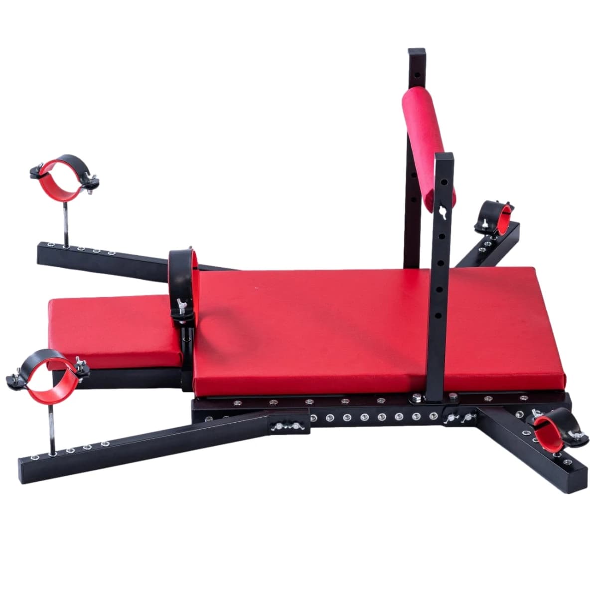 Sedia Divaricatrice SM con Manette e Cavigliere, Set Bondage per Giochi di Ruolo BDSM, Dispositivo Regolabile con Barra Divaricatrice