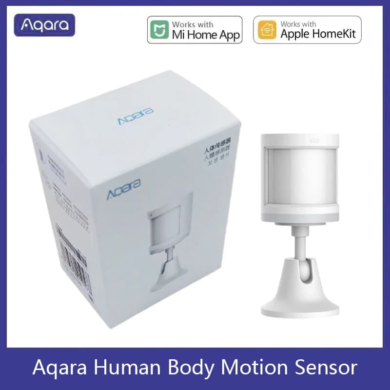 Sensore di movimento del corpo umano Aqara in edizione globale Sensore di sistema di allarme domestico intelligente ZigBee wireless intelligente per l'APP Mi Home Homekit