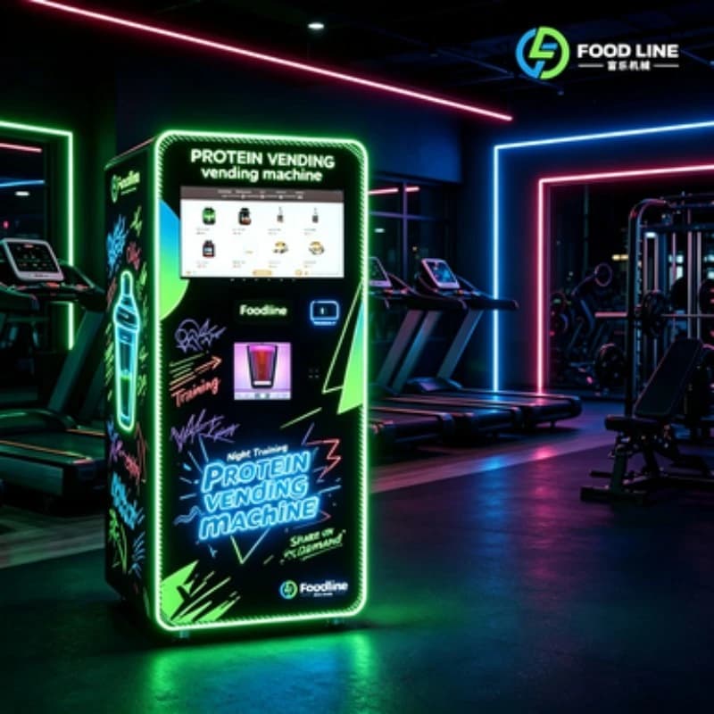 FOODLINE Smart Monitor Protein Powder Vending Machine Automatic Protein Shake Vending Machine