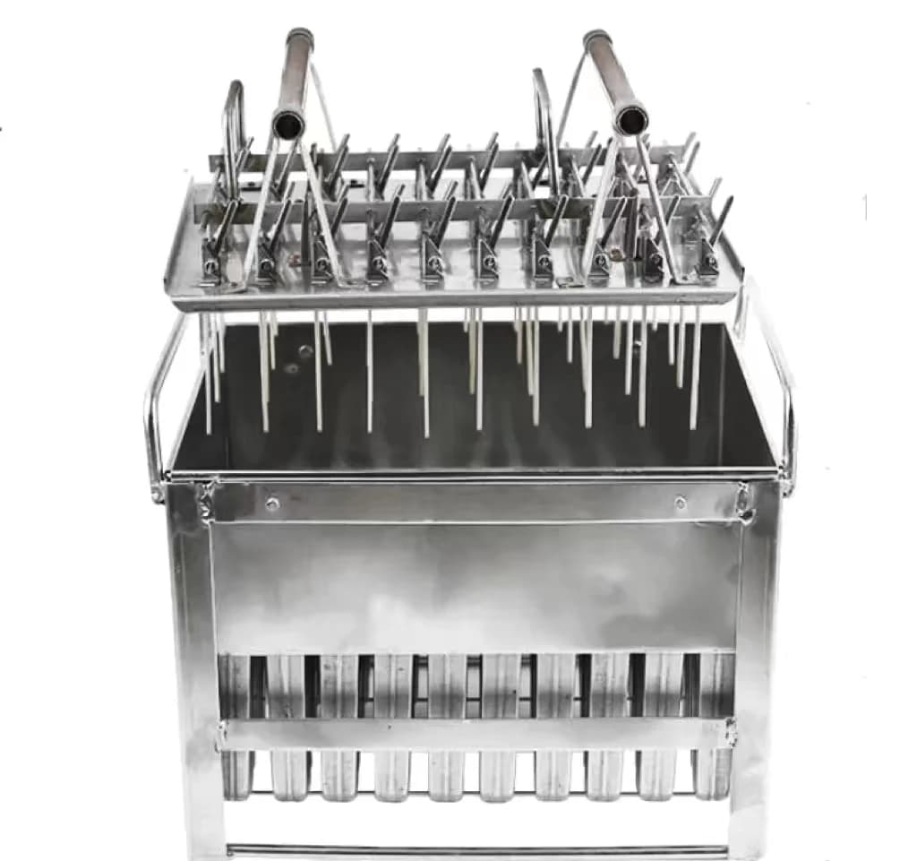 Stampo per Ghiaccioli in Acciaio Inox Personalizzabile in Diverse Dimensioni per Acqua, Latte, Frutta, Nuova Condizione