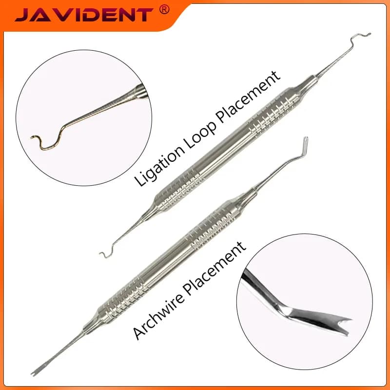 1Pcs Dental Orthodontic Ligature Tie Placer Tool Dentistry Instrument Pusher Twirl-on Module Arch Wire Placement Ligation