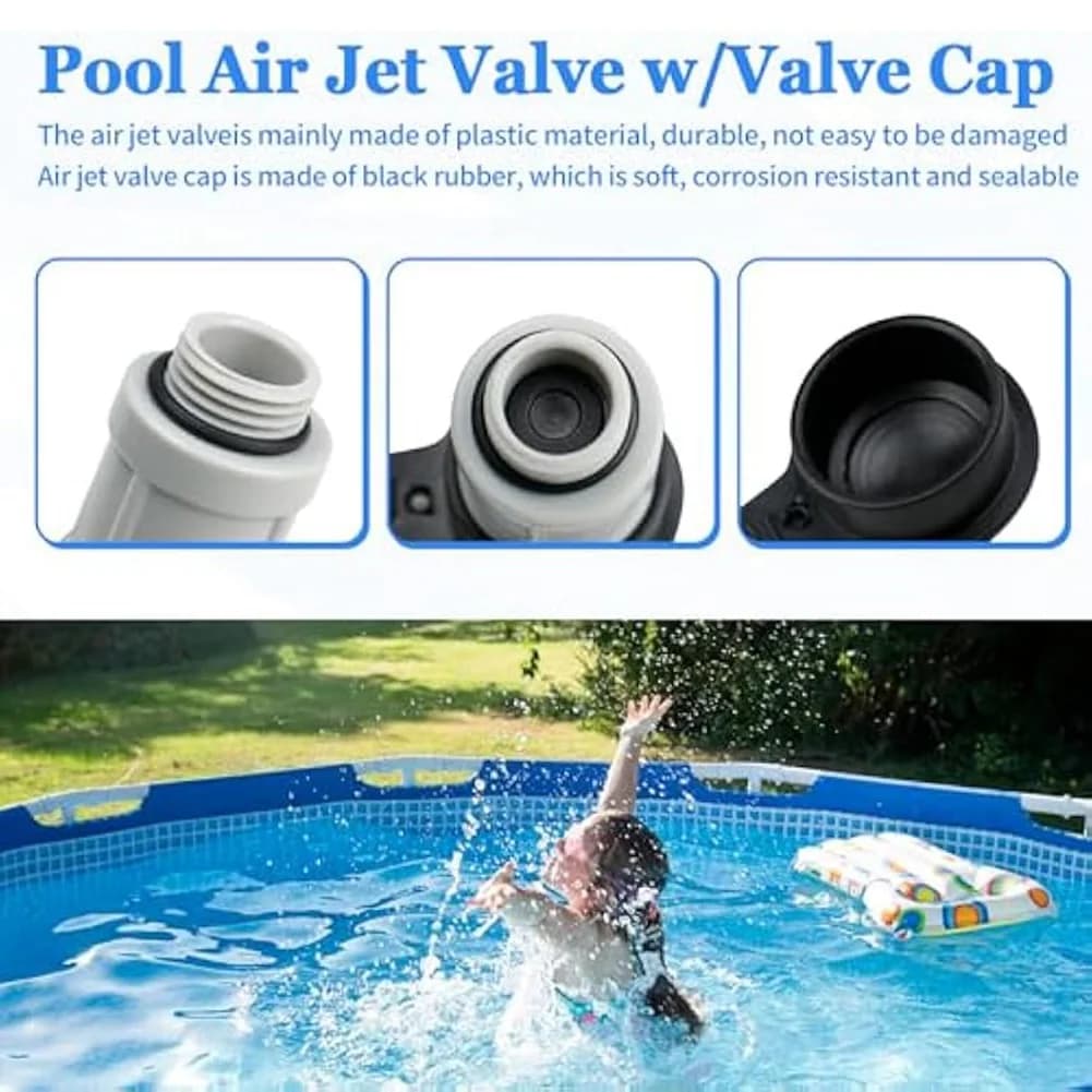 AT02-Air Replacement of air jet valve cap for outdoor pool and replacement of air jet valve cap