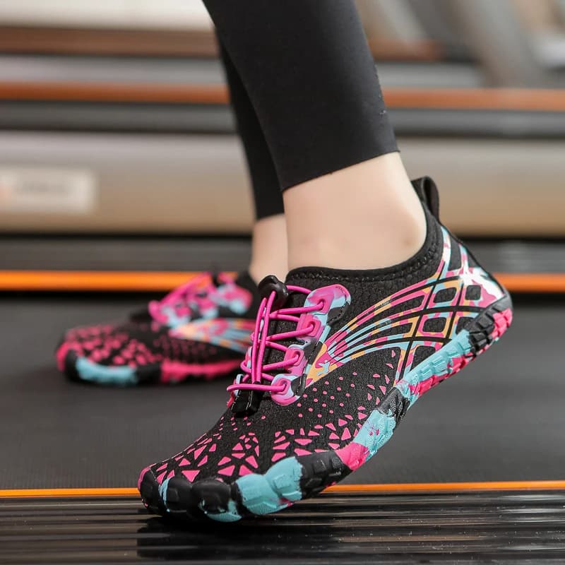 Scarpe da acqua da donna per fitness indoor e outdoor ad asciugatura rapida Nuoto a piedi nudi Scarpe da acqua a cinque dita Scarpe da ginnastica leggere da spiaggia al mare